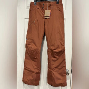 Patagonia Women's Small Insulated Powder Town Snow Pants Sisu Brown NWT